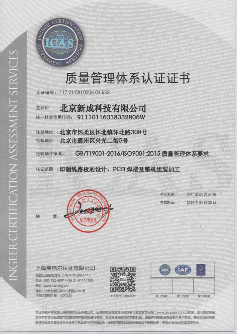 ISO 9001质量管理体系认证